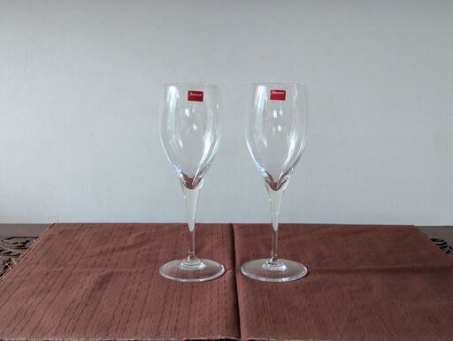 ⑤Baccarat　バカラ サン・レミ　ワイングラス2個 　箱なし　シールつき　未使用に近い