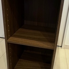 カラーボックス　ブラウンの画像