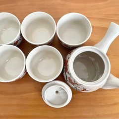 九谷焼　秋峰　茶器セット　急須　茶碗　湯呑み　日本製の画像