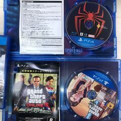 PS4ソフト まとめ売り ファイナルファンタジーXV スパイダーマン マイルズモラレス グランドセフトオートV ドラゴンクエストX　【糸島市内 送料無料】88223-1-032-①の画像