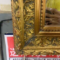 イタリア製｜アンティーク調｜ゴールドフレーム｜ウォールミラーの画像