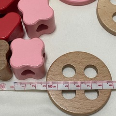 つみき　ひも通し　知育玩具　木のおもちゃの画像