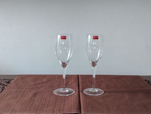 ⑦Baccarat　バカラ サン・レミ　小ぶりのワイングラス2個 　箱なし　シールつき　未使用に近い