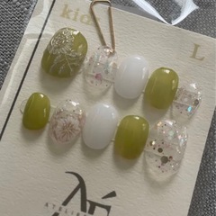 ★新品未使用★マグネットネイルデザインチップ２点セット！小さな爪用サイズの画像