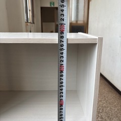 白いカラーボックス　3段の画像