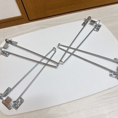 折りたたみ式テーブル ホワイトの画像