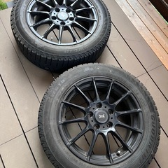中古スタッドレスタイヤ　ホイール付き　4本セットの画像