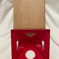 IKEA 型はめパズル　積み重ねカップ　知育玩具　木のおもちゃの画像