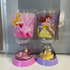 ディズニープリンセス　ベル　オーロラ姫　コップの画像