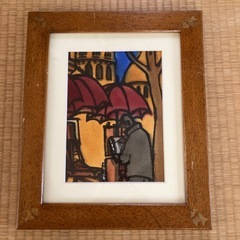 nicolas poulet傘のある屋外風景画　4作品セット の画像