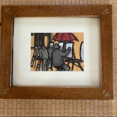 nicolas poulet傘のある屋外風景画　4作品セット の画像