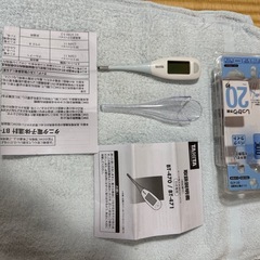 タニタ電子体温計BT-470新品開封確認の為試運転 新品ボタン電池付きの画像