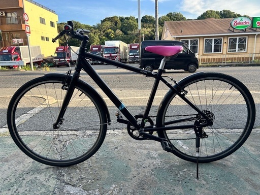 No.519 クロスバイク ボレアス BOREAS 黒 7段変速 アルミ整備済みフレームサイズ460