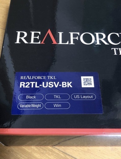 キーボード リアルフォース realforce R2TL-USV-BK 有線　TKL US 英語配列 Variable Wight 東プレ スイッチ音：標準