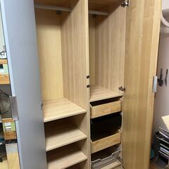 IKEA ワードローブPAX（50cm幅）ｘ4セットの画像