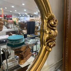 ②イタリア製｜ゴールド仕上げ｜ウォールミラーの画像