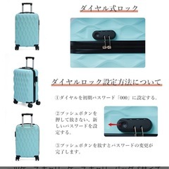 新品未使用！　キャリーケース　M サイズ　　カラー　ブラックの画像