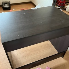 【お話中】シンプルデスク 幅90cm／直接引き取り限定（アパート2階）の画像