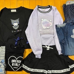女の子のお洋服♡ラブトキやALGYなどまとめて18点　150サイズの画像