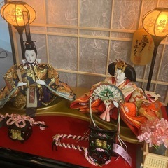 お雛様　親王飾り　ケース飾りの画像