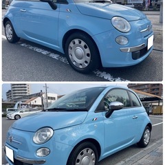 人気のフィアット500ツインエア❗️900ccターボ❗️車検令和8年8月まで❗️の画像