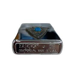 170590 現状品 ZIPPO ジッポ ターコイズ 2000年製 シルバー　ターコイズ　ブルー [1000027776222]の画像