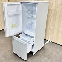 A1539🌟激安‼️2018年製　167L 2ドアシャープ冷蔵庫SJ-D17D-S⭕️動作確認済・配送・♻️設置可能🌟　の画像