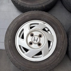 軽バン軽トラ ホンダ純正 23年DUNLOP 145R12 6PR ４本　⭐️の画像