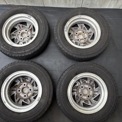 軽バン軽トラ ホンダ純正 23年DUNLOP 145R12 6PR ４本　⭐️の画像