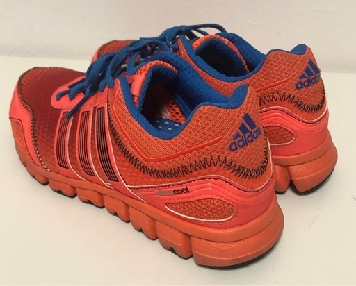 【中古品】アディダス adidas climacool クライマクール スニーカー 25cm メンズ レディース オレンジ×ブルー ランニングシューズ