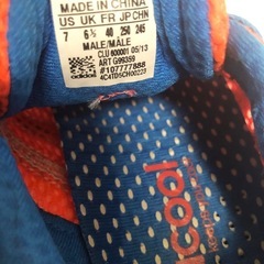 【中古品】アディダス adidas climacool クライマクール スニーカー 25cm メンズ レディース オレンジ×ブルー ランニングシューズの画像