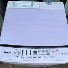 ハイセンス 洗濯機 5.5kg　の画像