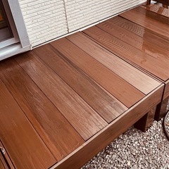 お取引者決定しました✨樹脂製デッキ90✖️90２つの画像