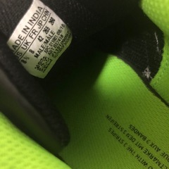 【中古品】adidas アディダス VARIAL LOWバリアル ロー スニーカー 26.5ｃｍ ブラック ネオングリーン メンズの画像