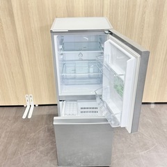A1541🌟激安‼️AQUA 2ドア冷蔵庫126L AQR-13J (S)🌟動作確認済⭕️配送・設置♻️の画像