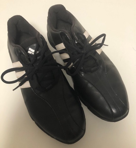 【中古品】adidas アディダス ゴルフライトグラインド 24.5cm ブラック レディース メンズ ゴルフシューズ
