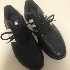 【中古品】adidas アディダス ゴルフライトグラインド 24.5cm ブラック レディース メンズ ゴルフシューズの画像