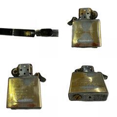 170590 現状品 ZIPPO ジッポ 真鍮 ライン 斜線 2008年製 ゴールド　 [1000027777670]の画像