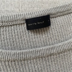 ★中古★A part byフリルサマーリブニットMグレー色シンプル可愛いデザインの画像