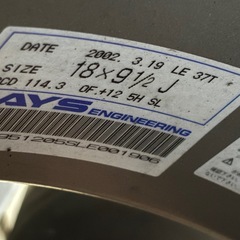 RAYS 18インチアルミタイヤ4本セットの画像