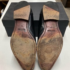 K2509-333 JOHN LAKES ローファー ロングノーズ サイズ25.5cm JL20032 靴べら付属 キズ 汚れありの画像