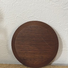 【1100円の品/美品】ウォルナット木目コースターの画像