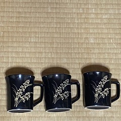 コーヒーカップ、飲み口がゴールド、未使用、の画像