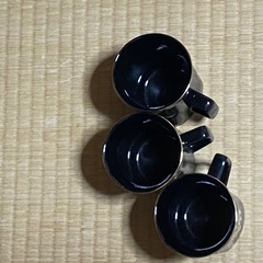 コーヒーカップ、飲み口がゴールド、未使用、の画像