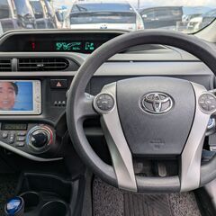 ★乗って帰れます！H25年！アクア「S」低走行3.7万㌔！禁煙車！プッシュスタート！純正SDナビ！Bluetooth！ ドラレコ前後！ETC！Bカメラ！の画像