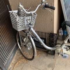 自転車 ママチャリ 電動アシスト の画像