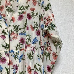 LOWRYS FARM 花柄シースルーロングワンピース 羽織の画像