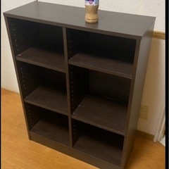 今からでもok【非対面】ダークブラウン収納棚の画像