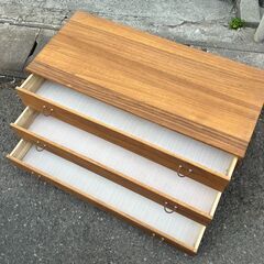 【リサイクルショップどりーむ天保山店】No.4205 タンス ３段収納の画像