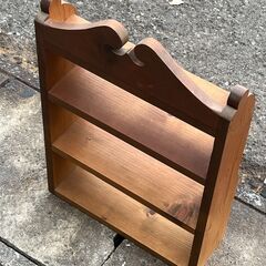 【リサイクルショップどりーむ天保山店】No.4206 棚(小) ４段 家具 木製 ラックの画像